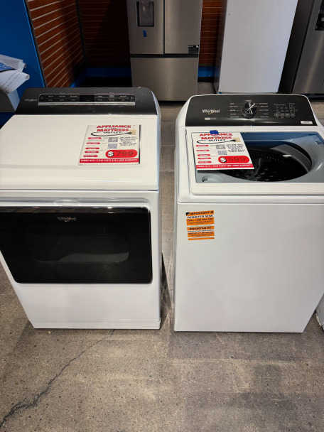 Washer and dryer available at Appliance Outlet Omaha
