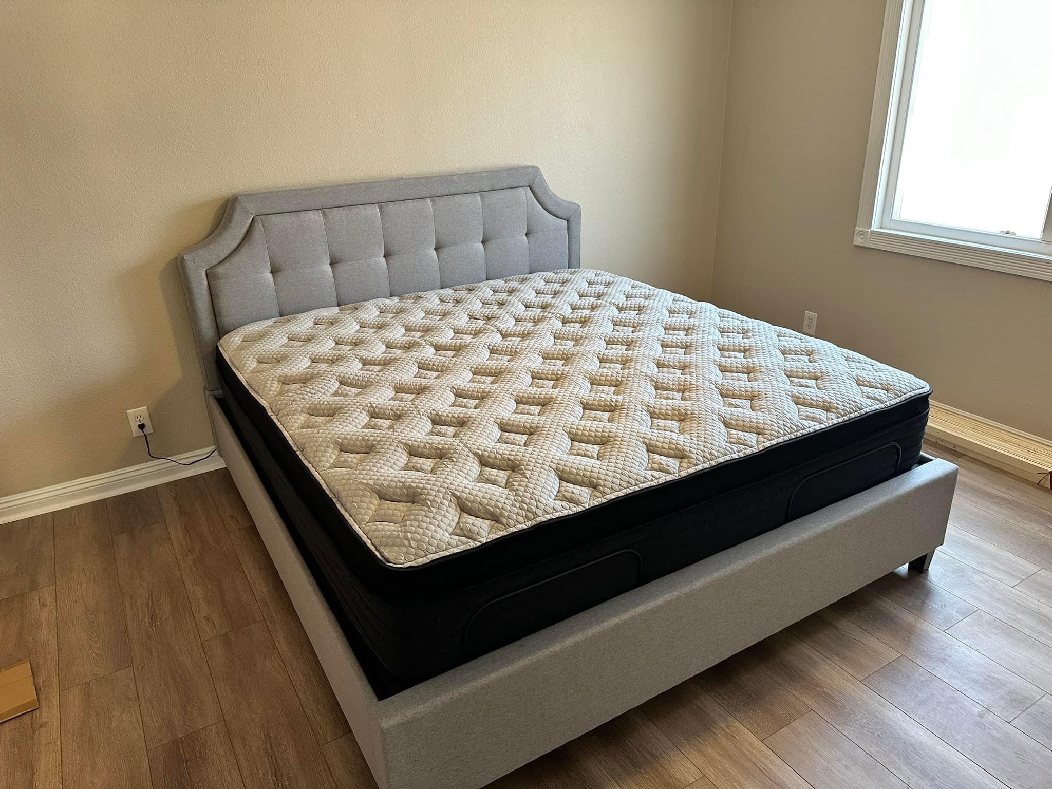Premium mattress in a bedroom