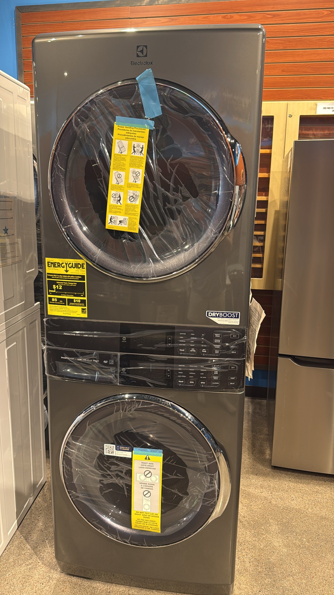 Electrolux stacked laundry center