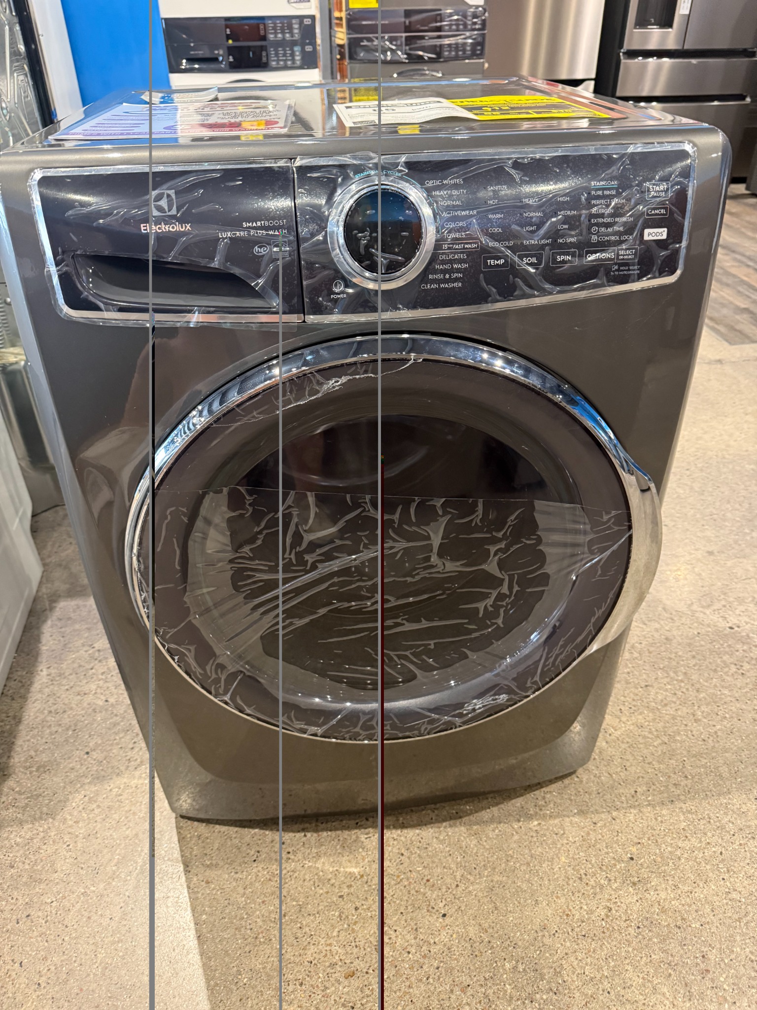 Electrolux front-load washer in our showroom