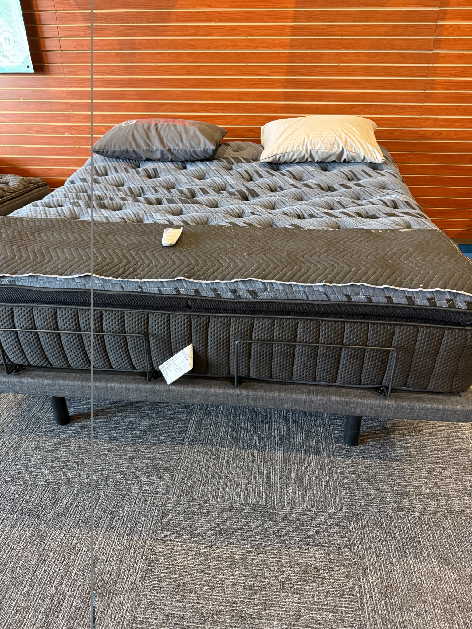 Evolutionary Super Jumbo pillow-top mattress in our showroom